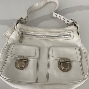 Marc Jacobs white leather bag